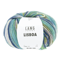 Lang Yarns Knitting Pattern Small-Medium - 6 balls / green/marine/olive/lavender 1156.0008 APRIL Sweater Top Down Pattern Bundle in Lisboa by LANGYARNS | Punto 91-010