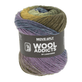 Lang Yarns Knitting Pattern Small-Medium - 6 balls / LILAC/PETROL/OLIVE 1146.0003 UNEXPECTED MOVE Gehaakte trui met korte mouwen Pattern Bundle in Move 6ply by LANGYARNS | Punto 79-001