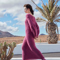 Lang Yarns Knitting Pattern SOFT EMBRACE Top Down Dress Pattern Bundle in Honor by LANGYARNS | WOOLADDICTS #13-034