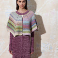 Lang Yarns Knitting Pattern TAKI Crocheted capelet Pattern Bundle in Magnolia by LANGYARNS | Punto 74-008