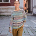 Lang Yarns Knitting Pattern TALISE Sweater Pattern Bundle in Illusion by LANGYARNS | Punto 91-012
