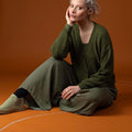 Lang Yarns Knitting Pattern TERESA Cardigan Pattern Bundle in Baby Alpaca by LANGYARNS | Punto 76-006