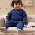 Lang Yarns Knitting Pattern TILL Oversized sweater Pattern Bundle in Merino 200 Bébé by LANGYARNS | Punto 80-021