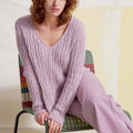 Lang Yarns Knitting Pattern TRIXIE Sweater Pattern Bundle in Regina by LANGYARNS | Fatto a Mano 284-067