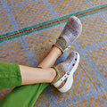 Lang Yarns Knitting Pattern TROPICAL GETAWAY Sneaker socks Pattern Bundle in FOOTPRINTS by LANGYARNS | WOOLADDICTS #10-017