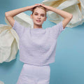 Lang Yarns Knitting Pattern Trudy Sweater Pattern Bundle in Piuma by LANGYARNS | Fatto a Mano 288-053