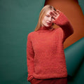 Lang Yarns Knitting Pattern WASILIA Sweater Pattern Bundle in Phoenix by LANGYARNS | Fatto a Mano 286-008