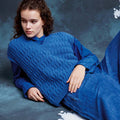Lang Yarns Knitting Pattern WILMA Slipover Pattern Bundle in Yak by LANGYARNS | Fatto a Mano 286-054