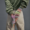 Lang Yarns Knitting Pattern ZOE Wristwarmers Pattern Bundle in Magnolia by LANGYARNS | Punto 088