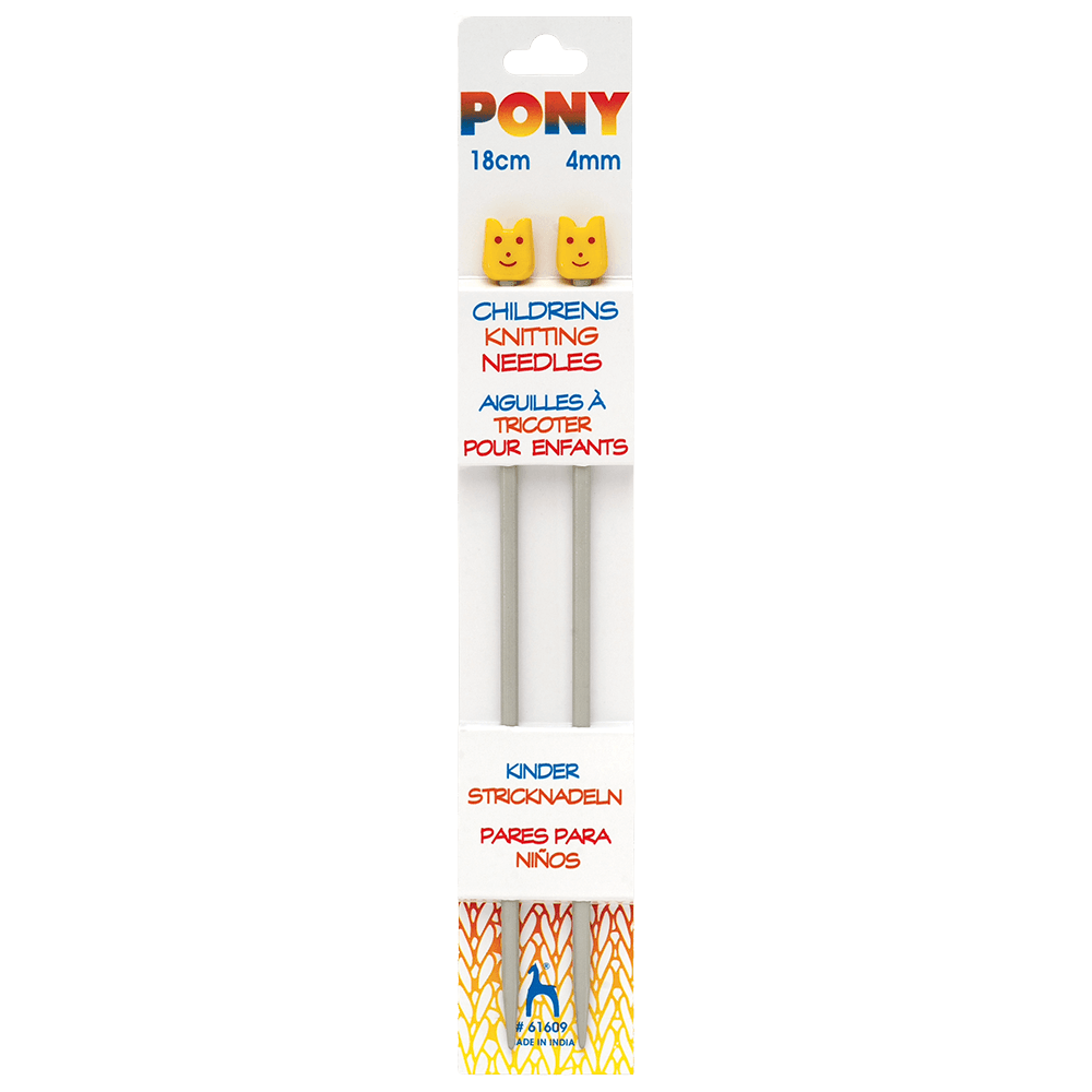 Pony Knitting Needles 4.00mm Pony | Children's Knitting Needles | Aluminium | 18cm