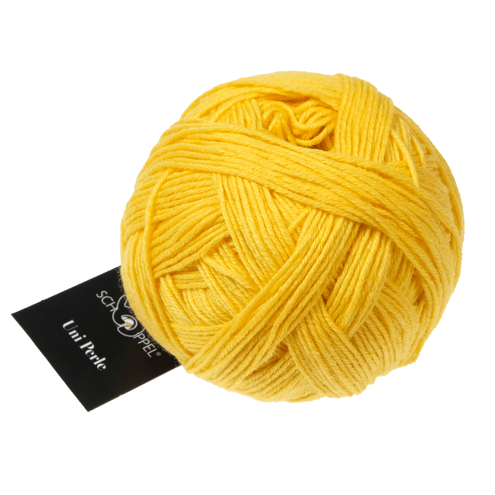Schoppel Wolle Yarn Egg Yolk Yellow 0585 SCHOPPEL | Uni Perle | 1974