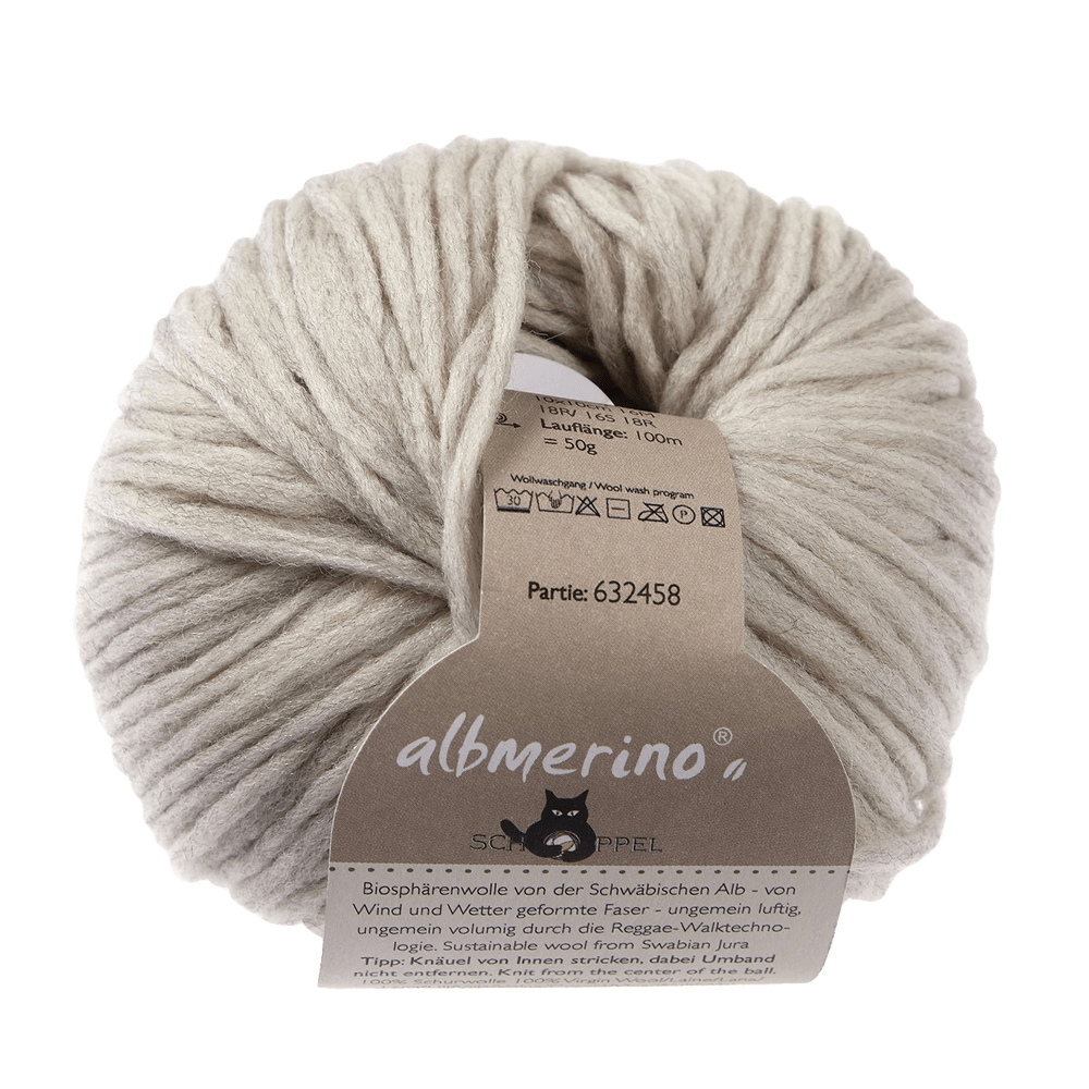 Schoppel Wolle Yarn Light Grey Blend SCHOPPEL | Albmerino | Aran / Chunky | 10 Pack | 1287