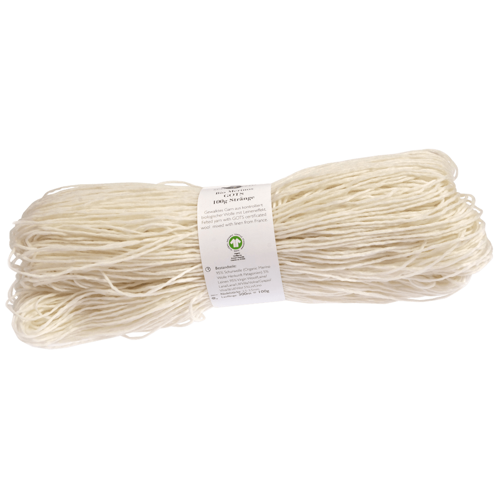 Schoppel Wolle Yarn SCHOPPEL | Undyed | Bio Merinos GOTS Stränge 100g | 980