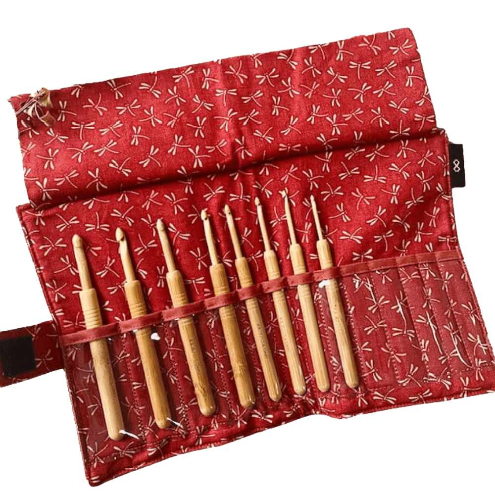 Seeknit Crochet Hooks Seeknit | Koshitsu | Single Ended Crochet Hook Set with Bamboo Tip