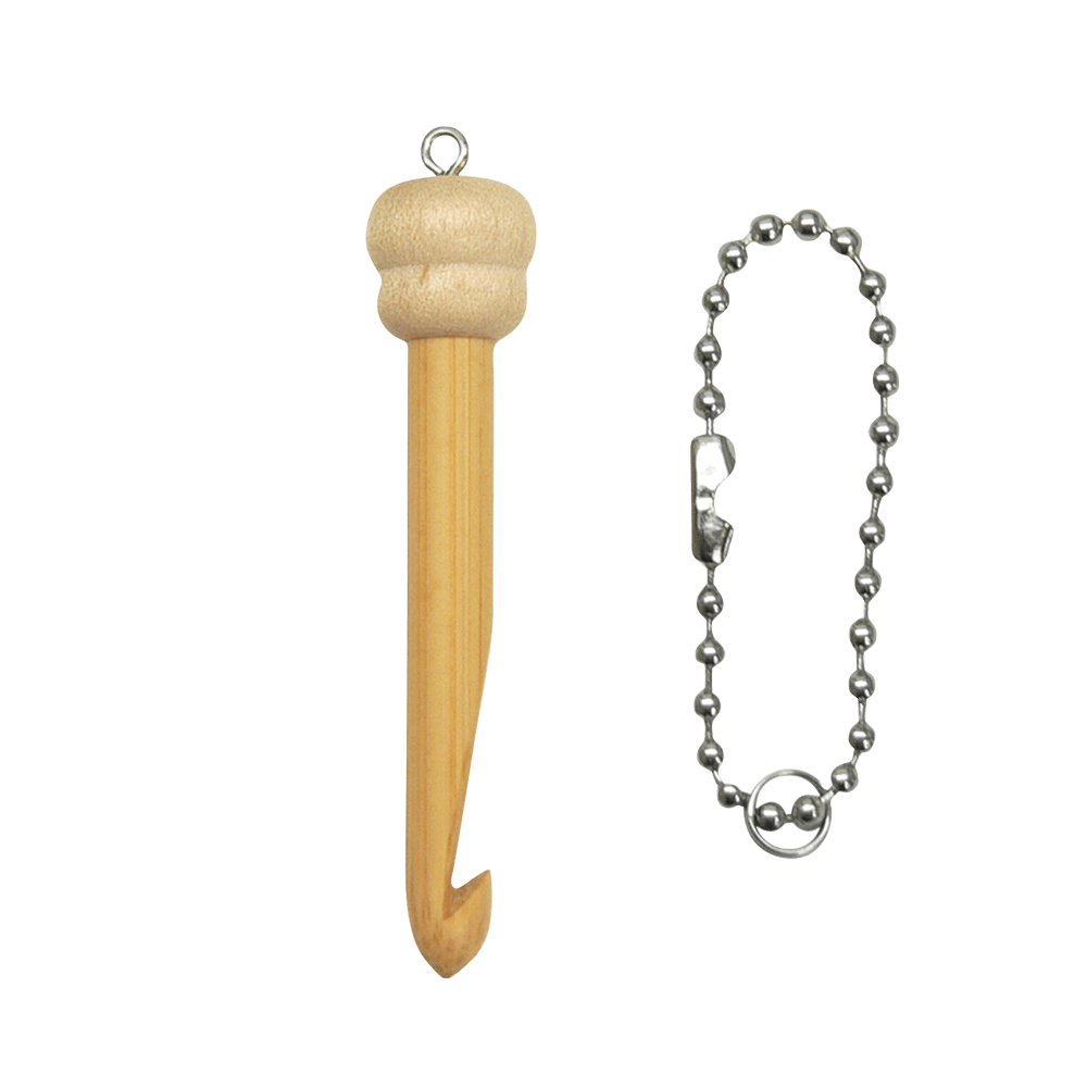 Seeknit Crochet Hooks Seeknit | Mini Bamboo Crochet Hook with Strap