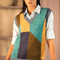 Symfonie Hand Dyed Yarns Symfonie Hand-Dyed Yarn | Blockline Vest | Luna | Chronicle 2