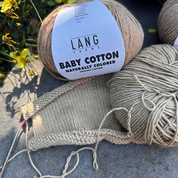 Knitting with BABY COTTON NATURALLY COLOURED