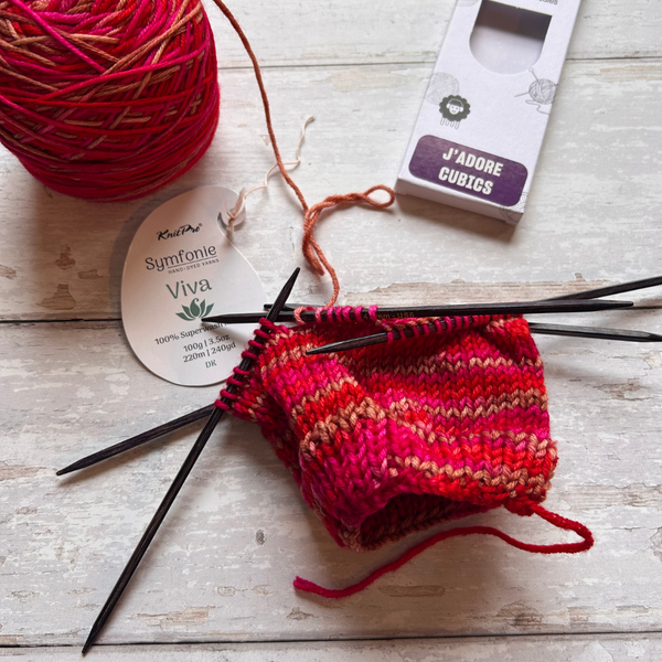 KnitPro J'adore Cubics Double Pointed Knitting Needles DPN's