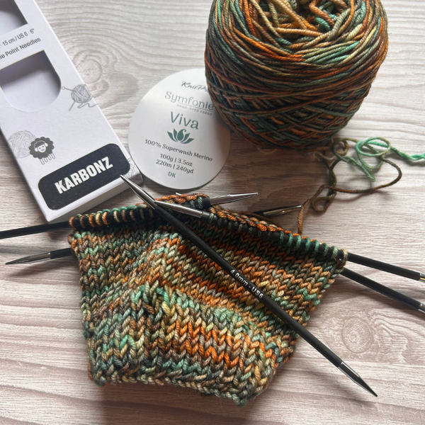 KnitPro Karbonz Double Pointed Knitting Needles DPN's