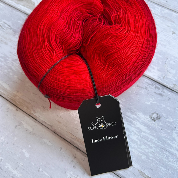 Knitting with LACE FLOWER