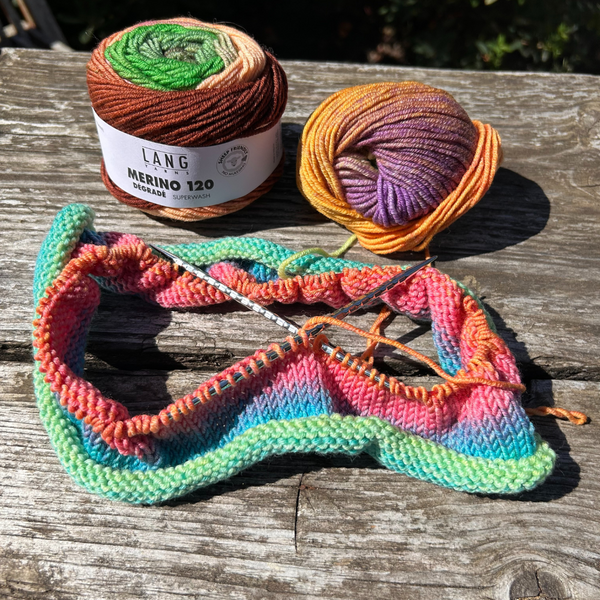 Knitting with MERINO 120 DÉGRADÉ