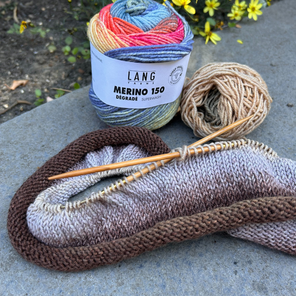 Knitting with MERINO 150 DÉGRADÉ