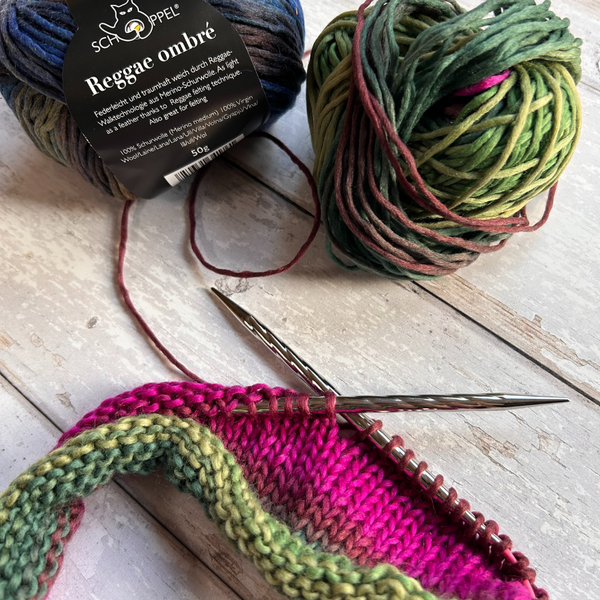 Knitting with REGGAE OMBRÉ