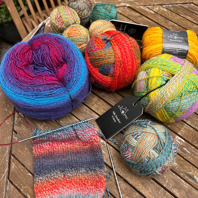 Balls of Schoppel Wool