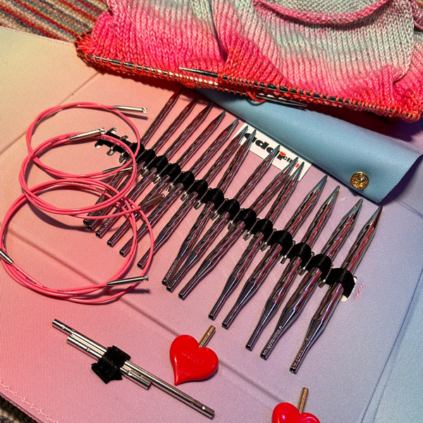 addiClick Unicorn Lace Long Interchangeable Knitting Needle Set