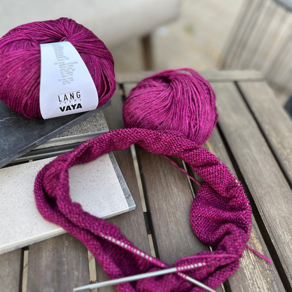 Close-up of VAYA stitches revealing subtle colour variations