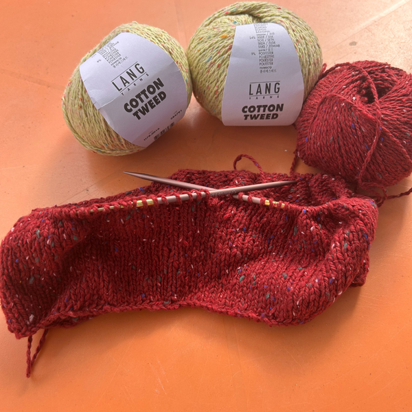 Knitting with COTTON TWEED