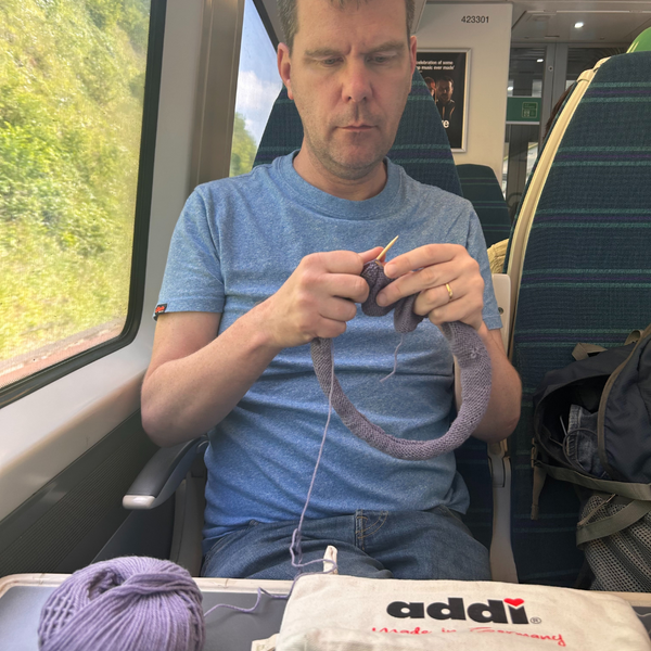 Knitting on Honeymoon