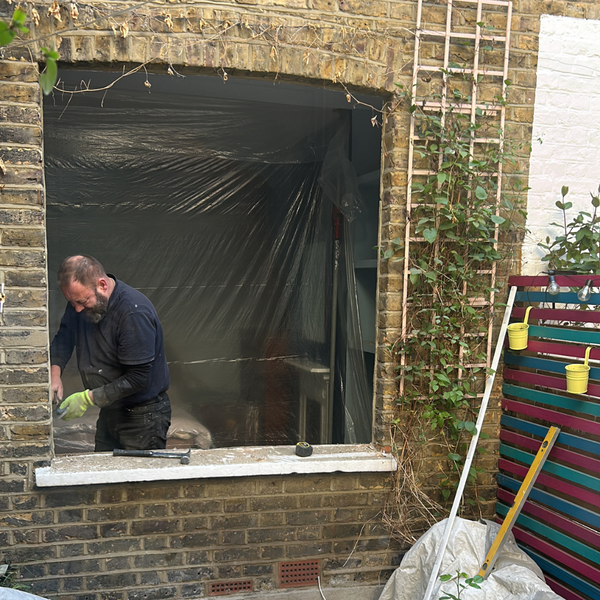 The windows are in… the dust has won…