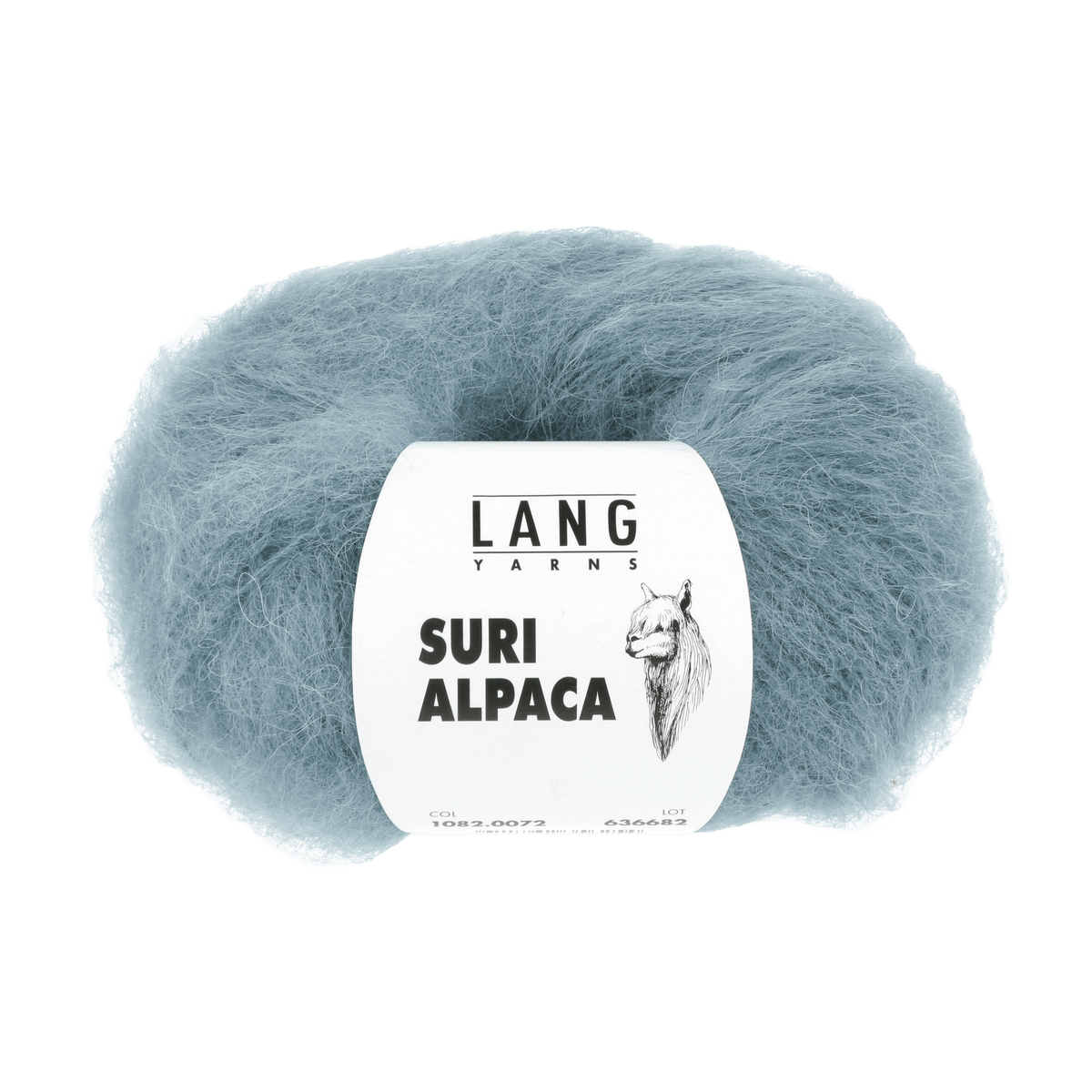 LANGYARNS Kits Knitting Pattern Approximately 191 x 47 cm | 5 balls / dark mint 1082.0072 VIERA Triangular scarf Pattern Kit in SURI ALPACA by LANGYARNS | Fatto a Mano 290-071