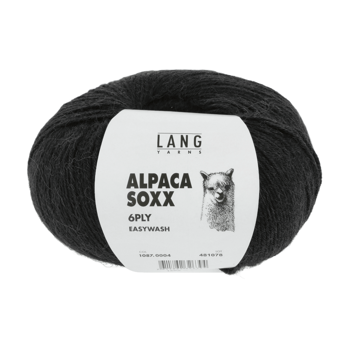 LANGYARNS Knitting Pattern 73 x 168 cm - 3 balls / black 1087.0004 ADELA Triangular shawl Pattern Bundle in Alpaca Soxx 6ply by LANGYARNS | Punto 76-001