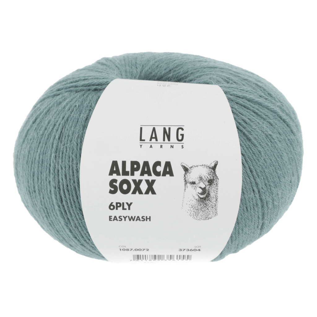LANGYARNS Knitting Pattern Ladies Size - 1 ball / dark mint 1087.0072 PHOEBE Hat Pattern Bundle in Alpaca Soxx 6ply by LANGYARNS | Punto 76-004