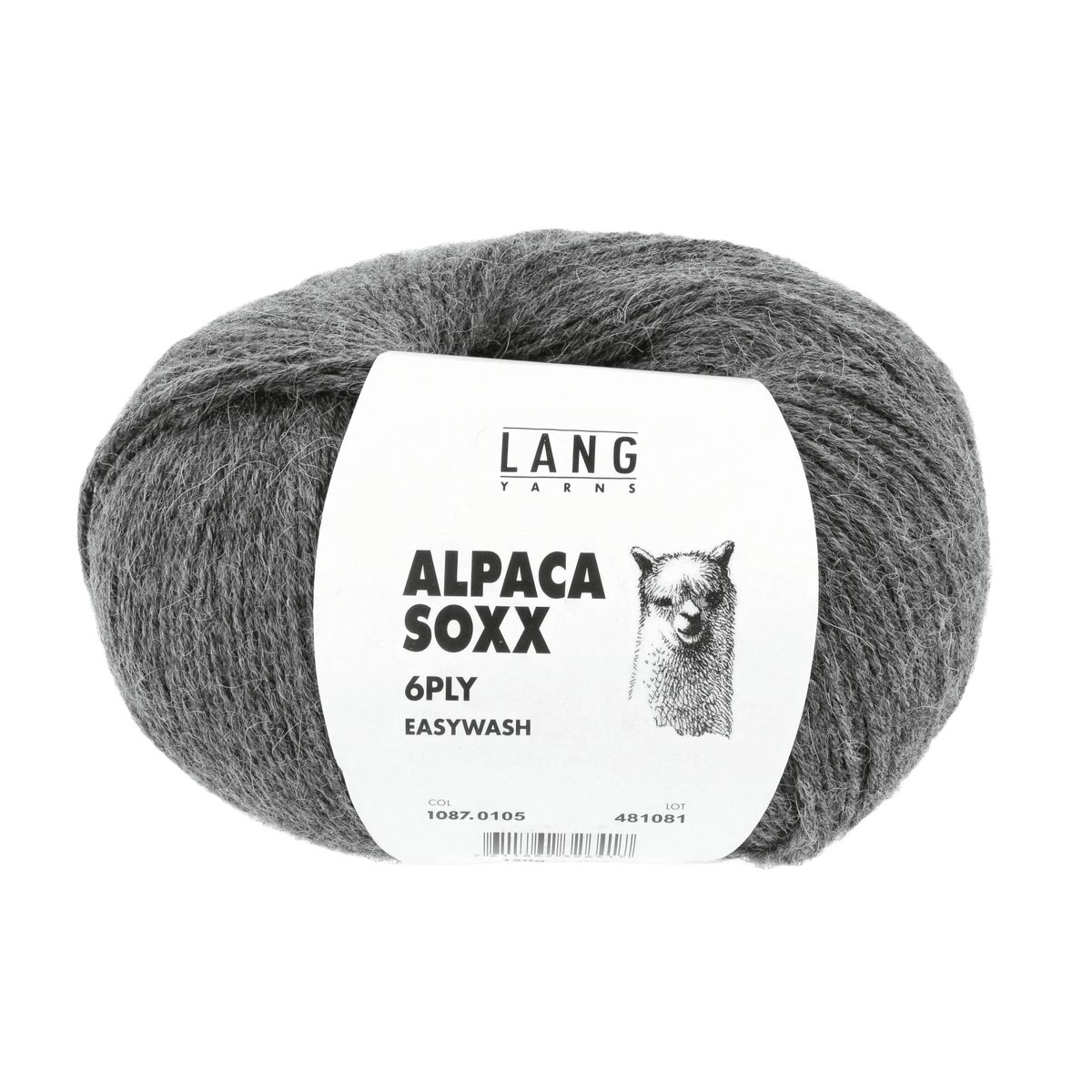 LANGYARNS Knitting Pattern Small-Medium - 4 balls / dark grey mélange 1087.0105 VIOLET Sweater Pattern Bundle in ALPACA SOXX 6PLY by LANGYARNS | Fatto a Mano 278-049