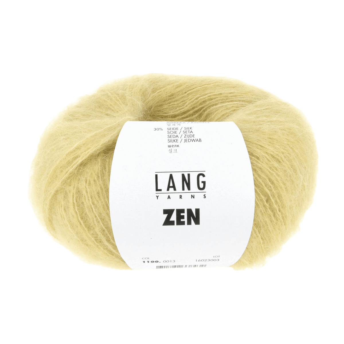 LANGYARNS Kit Knitting Pattern DG - 2 balls / light yellow 1100.0013 Tricia Hat Pattern Bundle in Zen by LANGYARNS | Fatto a Mano 290-027