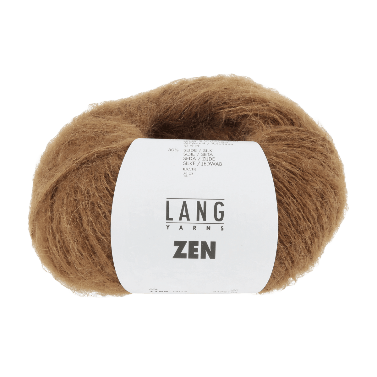 LANGYARNS Kit Knitting Pattern DG - 2 balls / tobacco 1100.0015 Tricia Hat Pattern Bundle in Zen by LANGYARNS | Fatto a Mano 290-027