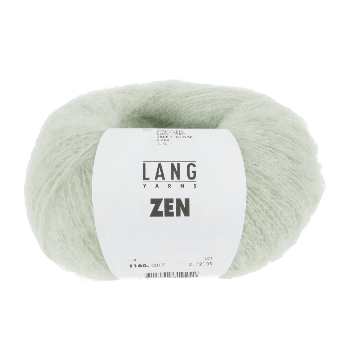 LANGYARNS Kit Knitting Pattern DG - 2 balls / light green 1100.0017 Tricia Hat Pattern Bundle in Zen by LANGYARNS | Fatto a Mano 290-027