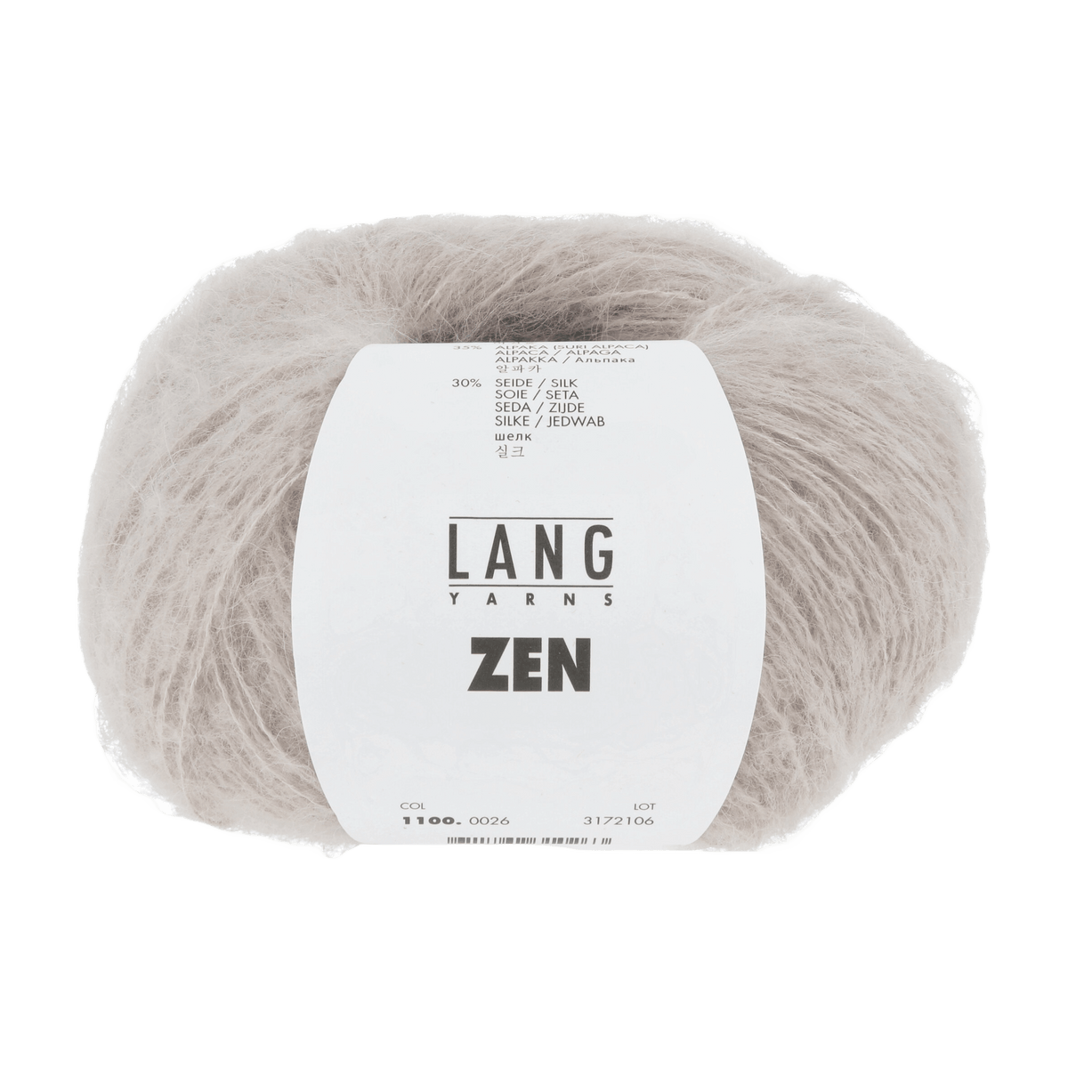 LANGYARNS Kit Knitting Pattern DG - 2 balls / sand 1100.0026 Tricia Hat Pattern Bundle in Zen by LANGYARNS | Fatto a Mano 290-027