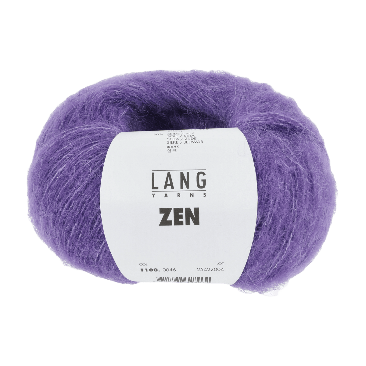 LANGYARNS Kit Knitting Pattern DG - 2 balls / lilac 1100.0046 Tricia Hat Pattern Bundle in Zen by LANGYARNS | Fatto a Mano 290-027