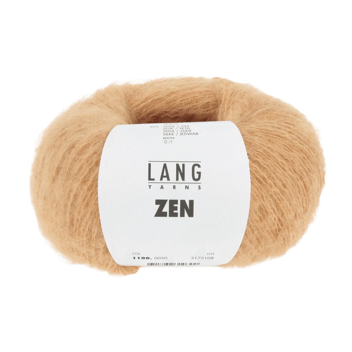 LANGYARNS Kit Knitting Pattern DG - 2 balls / brass 1100.0050 Tricia Hat Pattern Bundle in Zen by LANGYARNS | Fatto a Mano 290-027
