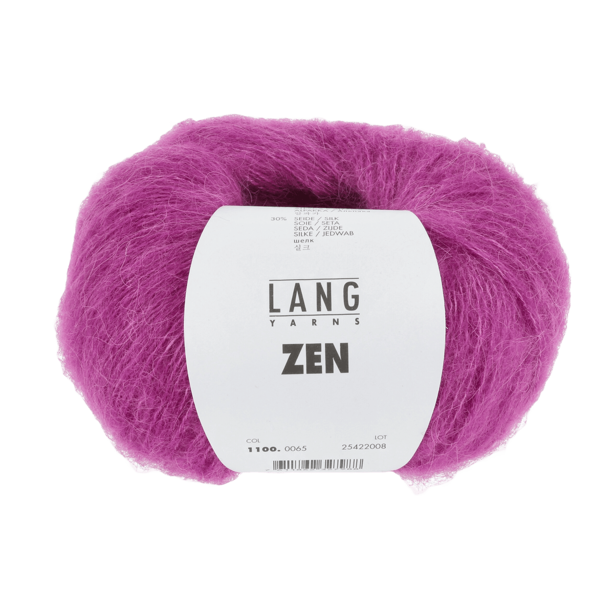 LANGYARNS Kit Knitting Pattern DG - 2 balls / pink 1100.0065 Tricia Hat Pattern Bundle in Zen by LANGYARNS | Fatto a Mano 290-027