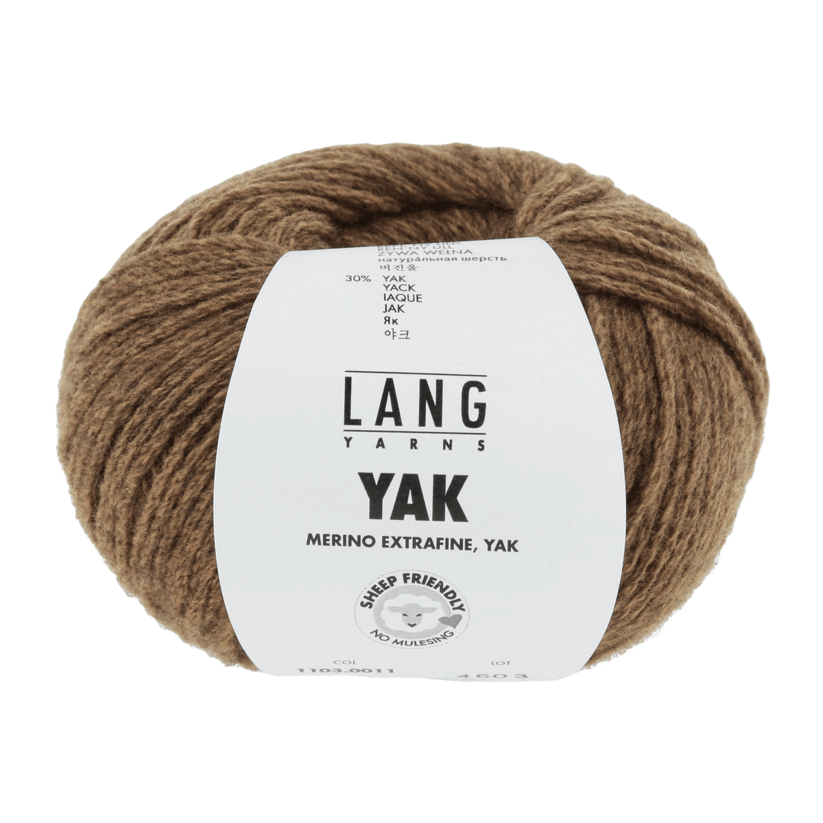 LANGYARNS Kit Knitting Pattern Small-Medium - 8 balls / bronze 1103.0011 Laree Sweater Pattern Bundle in Yak by LANGYARNS | Fatto a Mano 290-005