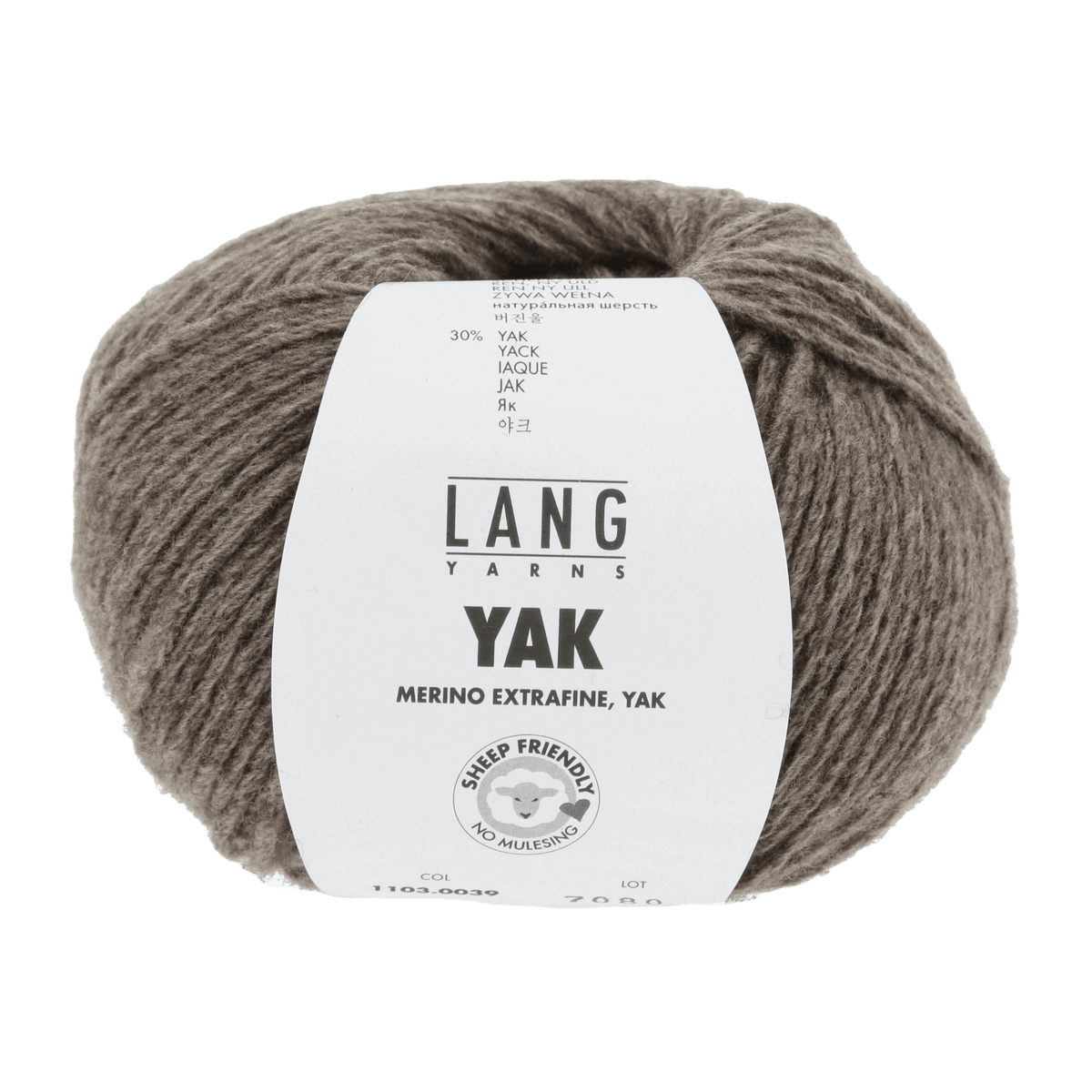 LANGYARNS Kit Knitting Pattern Small-Medium - 8 balls / camel mélange 1103.0039 Laree Sweater Pattern Bundle in Yak by LANGYARNS | Fatto a Mano 290-005