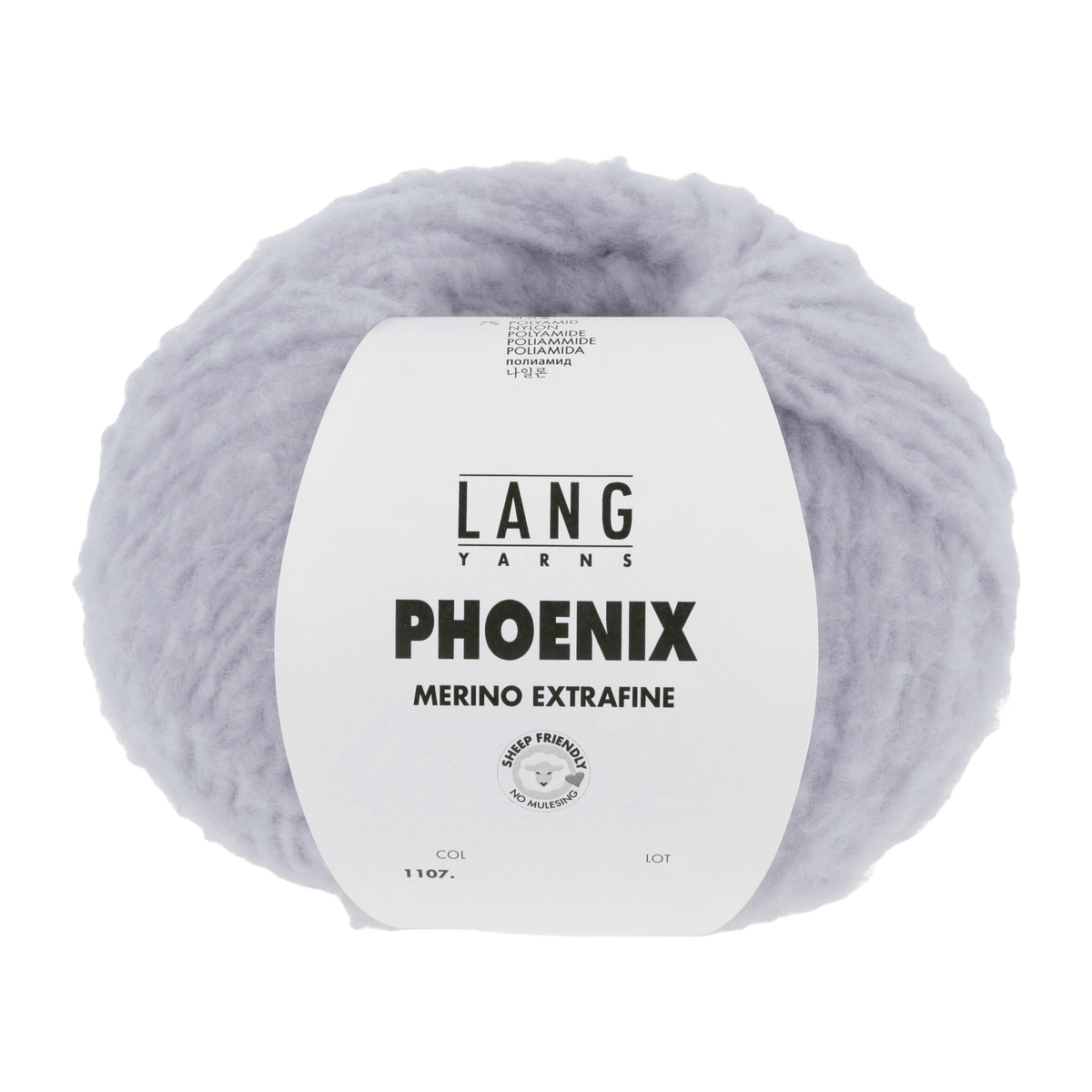 LANGYARNS Kits Knitting Pattern Small - Medium | 2 balls / fog 1107.0023 DALMA Jacket Pattern Kit in PHOENIX CHANTE CLAIRE by LANGYARNS | Fatto a Mano 290-062