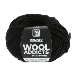 Lang Yarns Knitting Pattern ca 17 x 114 cm - 2 balls / BLACK 1124.0004 SKYBOUND Scarf Pattern Bundle in Memory by LANGYARNS | WOOLADDICTS #17-009