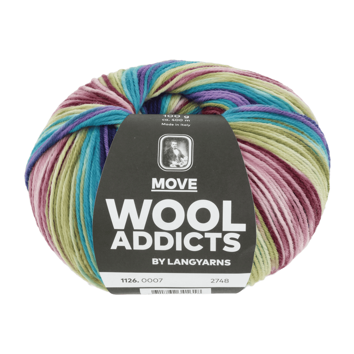 Lang Yarns Knitting Pattern Small-Medium - 3 balls / TURQUOISE/RED/YELLOW 1126.0007 SEA LEVEL Cardigan Pattern Bundle in Move by LANGYARNS | WOOLADDICTS #17-032
