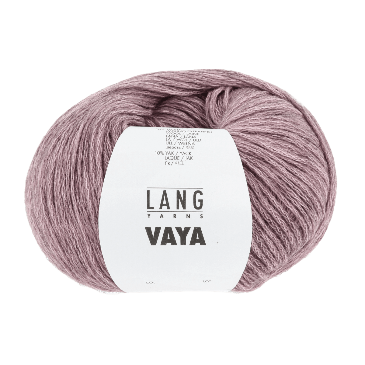 Lang Yarns Knitting Pattern Small-Medium - 6 balls / rose 1135.0019 DANIELLE Slipover Pattern Bundle in Vaya by LANGYARNS | Fatto a Mano 280-020